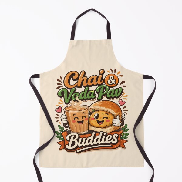 Item preview, Chai & Vada Pav Buddies – Cute Indian Street Food Kawaii Friends | Funny Food Lover Design designed and sold by Globalcitytees.