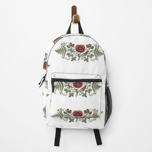 Item preview, Colored Poppy and Fern Ornamental Composition designed and sold by NoriudaR.