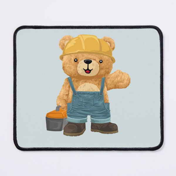 Item preview, Construction Worker Teddy Bear Cute Character designed and sold by Bhonard 21.