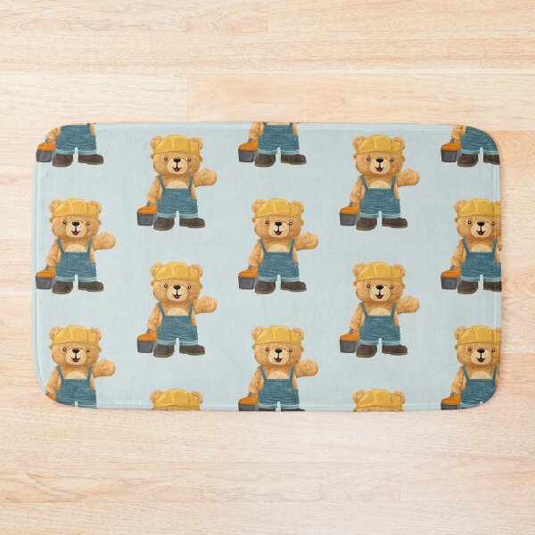 Item preview, Construction Worker Teddy Bear Cute Character designed and sold by Bhonard 21.