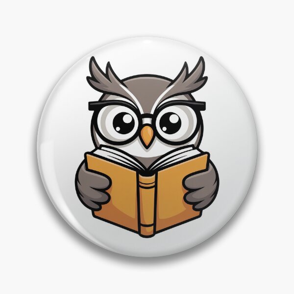 Item preview, Cute Nerdy Owl Reading a Book designed and sold by Everdreeam.