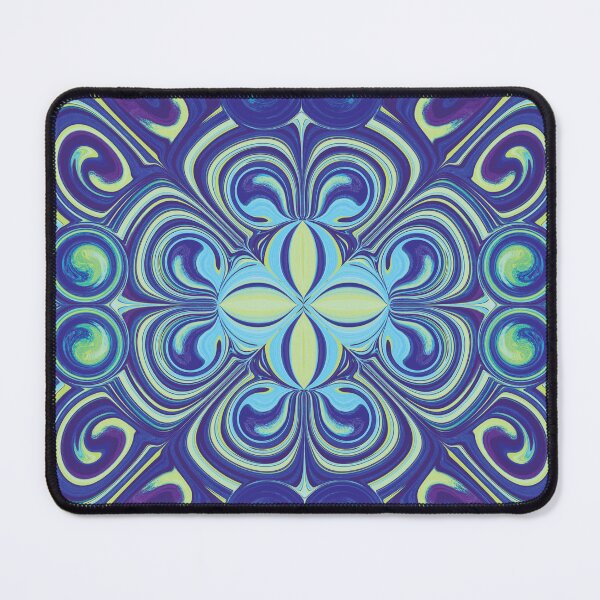 Item preview, mandala art with violet and green designed and sold by Feral Lines Studio .