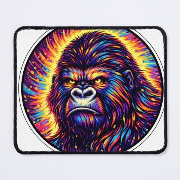 Item preview, Colorful Neon Angry Gorilla Sticker designed and sold by MiteiArt.