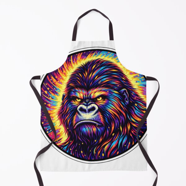 Item preview, Colorful Neon Angry Gorilla Sticker designed and sold by MiteiArt.