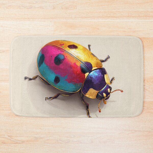Item preview, Colorful Rainbow Ladybug – Cute Multicolor Ladybird Nature Art designed and sold by WordPlayStudio.