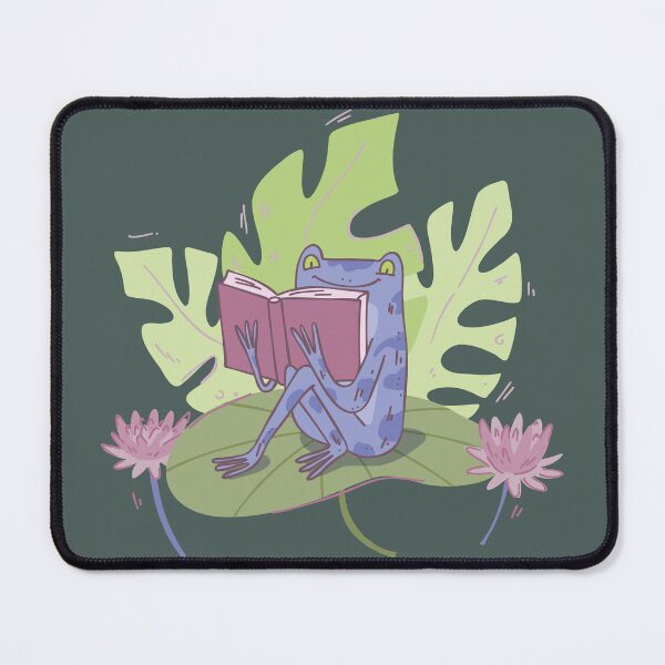 Item preview, Cute Frog Reading Book – Funny Book Lover Sticker, Frog Illustration designed and sold by anyramagic.