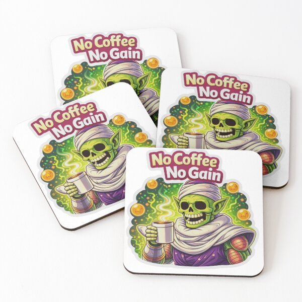 Item preview, Anime Green Warrior Skeleton Coffee Sticker designed and sold by MiteiArt.