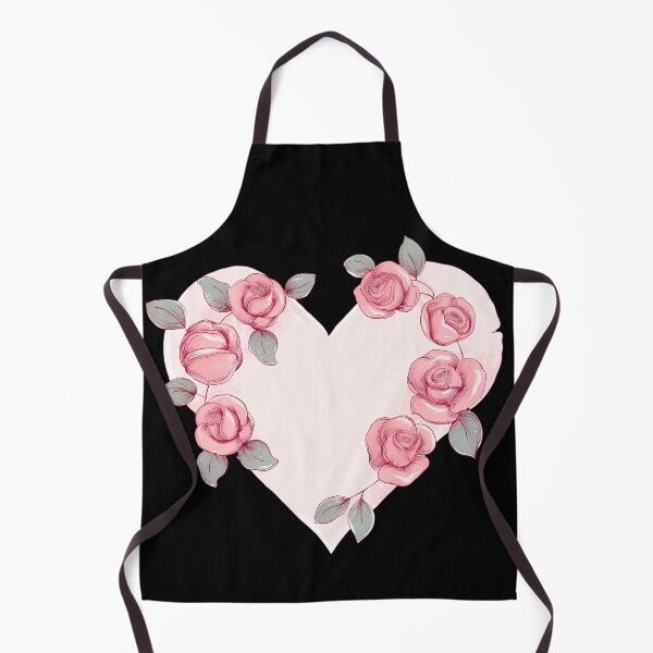 Item preview, Pink Heart Frame with Roses - Romantic Floral Heart Art Print designed and sold by DesignArtist.ia.