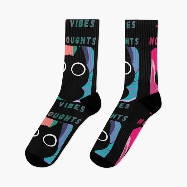 Item preview, No Thoughts Just Vibes Cat Design designed and sold by blackBubble1.