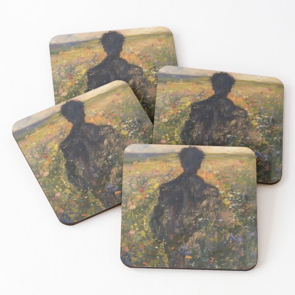 Item preview, Dreamlike Figure In Wildflower Field Impressionist Art designed and sold by Ace01st.