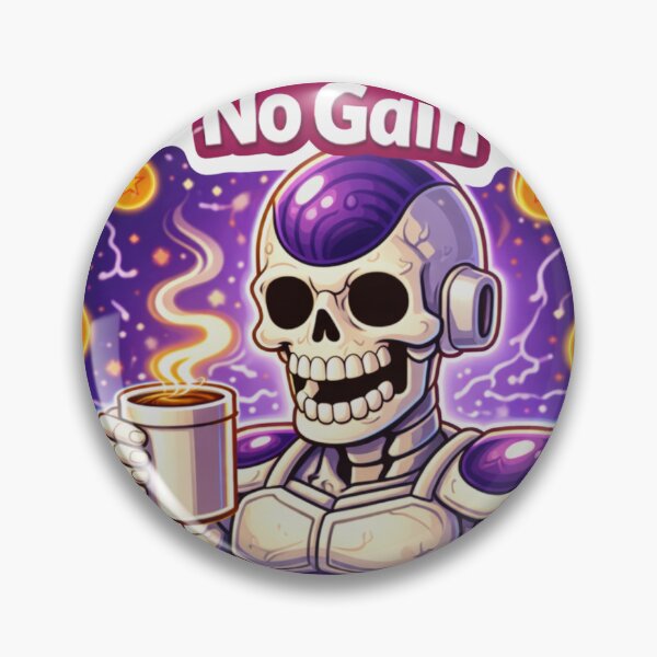 Item preview, Anime Villain Skeleton Coffee Sticker designed and sold by MiteiArt.