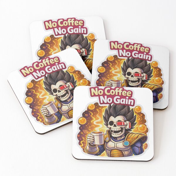 Item preview, Anime Warrior Skeleton Coffee Sticker designed and sold by MiteiArt.