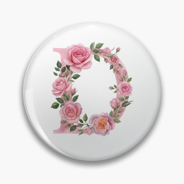 Item preview, Floral Letter D designed and sold by Avenelle.