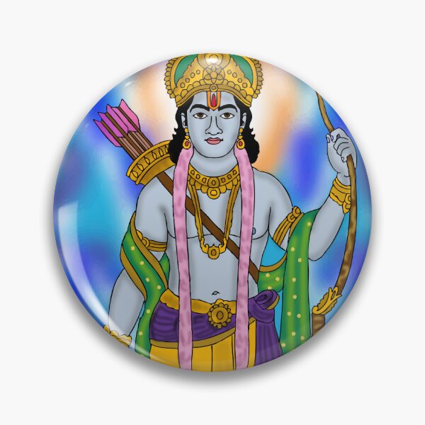 Item preview, Lord Rama Sacred Artwork – Epic Hindu Divine Illustration designed and sold by Harshit_Digital_Arts.