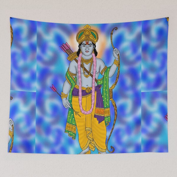 Item preview, Lord Rama Sacred Artwork – Epic Hindu Divine Illustration designed and sold by Harshit_Digital_Arts.