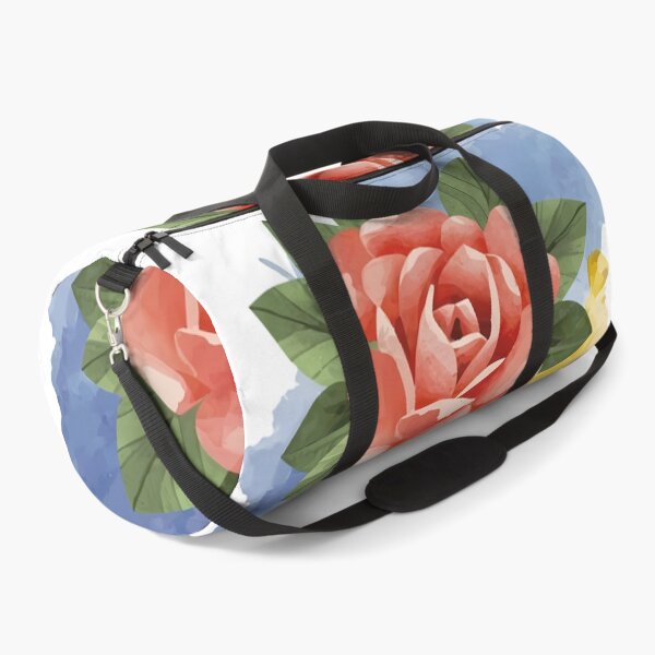 Item preview, Coral Orange Rose with Watercolor Splashes - Elegant Floral Art Print designed and sold by DesignArtist.ia.