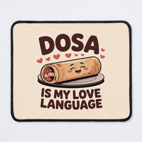 Item preview, Dosa Is My Love Language – Cute Kawaii Indian Food Design | Funny South Indian Food Lover Gift designed and sold by Globalcitytees.