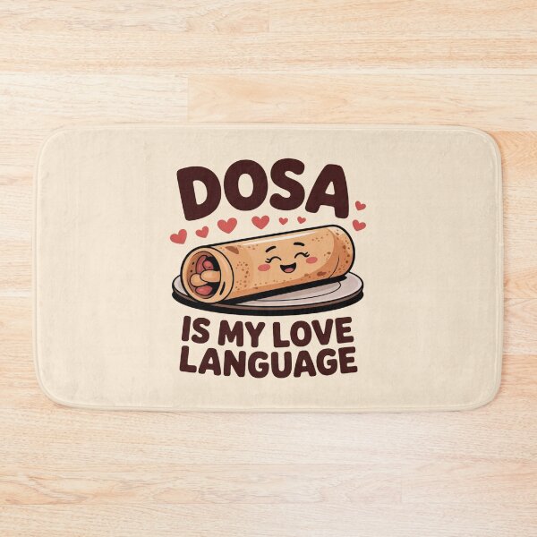 Item preview, Dosa Is My Love Language – Cute Kawaii Indian Food Design | Funny South Indian Food Lover Gift designed and sold by Globalcitytees.