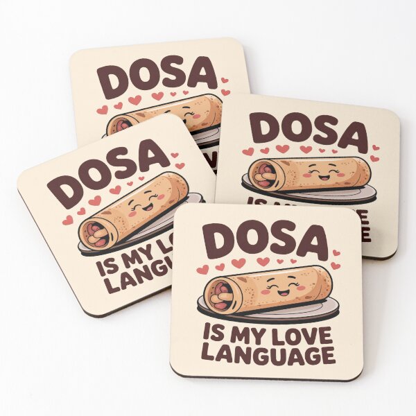 Item preview, Dosa Is My Love Language – Cute Kawaii Indian Food Design | Funny South Indian Food Lover Gift designed and sold by Globalcitytees.