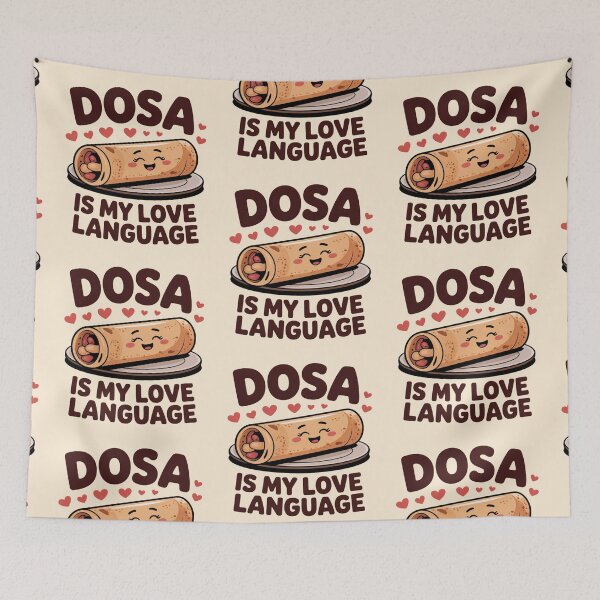 Item preview, Dosa Is My Love Language – Cute Kawaii Indian Food Design | Funny South Indian Food Lover Gift designed and sold by Globalcitytees.