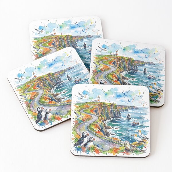 Item preview, Wild Atlantic Way Ireland Coastal Art designed and sold by Printpix.