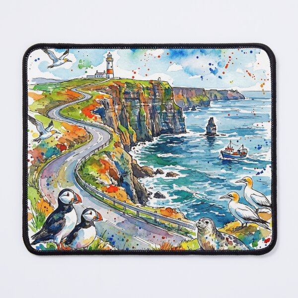 Item preview, Wild Atlantic Way Ireland Coastal Art designed and sold by Printpix.