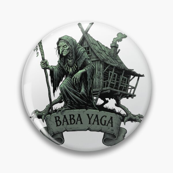 Item preview, Baba Yaga Slavic Mythology Witch House on Chicken Legs Dark Fantasy designed and sold by GogaVibeRe.