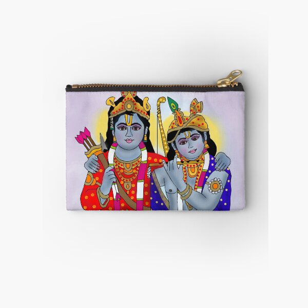 Item preview, Lord Rama and Krishna Divine Artwork – Hindu Spiritual Duo Illustration designed and sold by Harshit_Digital_Arts.