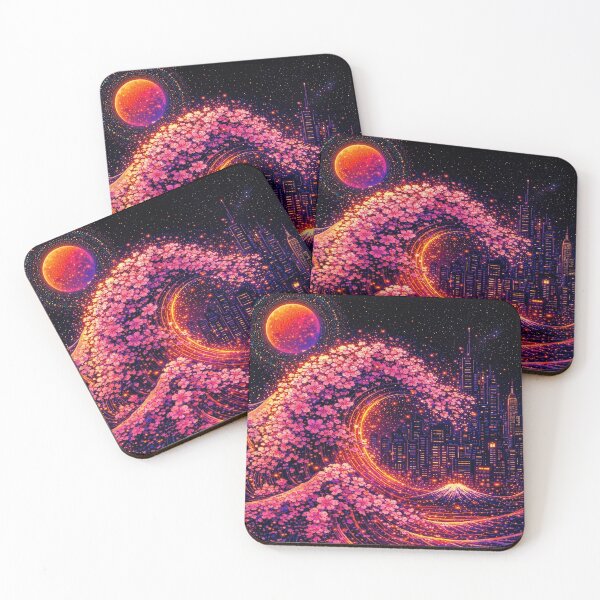 Item preview, Cyberpunk Pink Wave designed and sold by ledouxhibou.