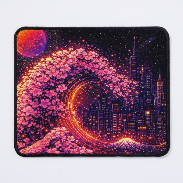 Item preview, Cyberpunk Pink Wave designed and sold by ledouxhibou.