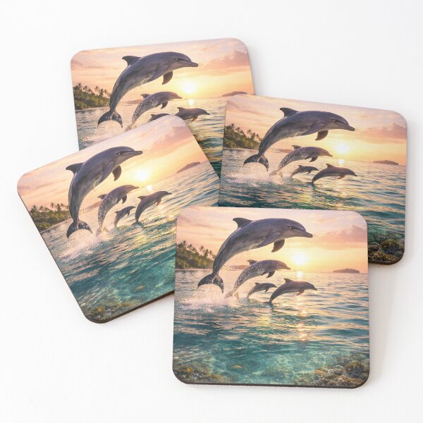 Item preview, Dolphin Dance at Sunset designed and sold by JuViRo.
