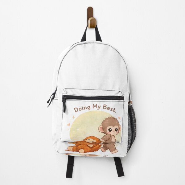 Item preview, Cute Monkey Illustration – Kawaii Baby Monkey Plush Aesthetic designed and sold by Dyan4.