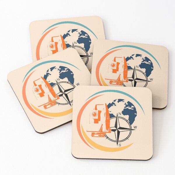 Item preview, Land Surveyor Geodetic Engineer Total Station Global Logo designed and sold by GogaVibeRe.
