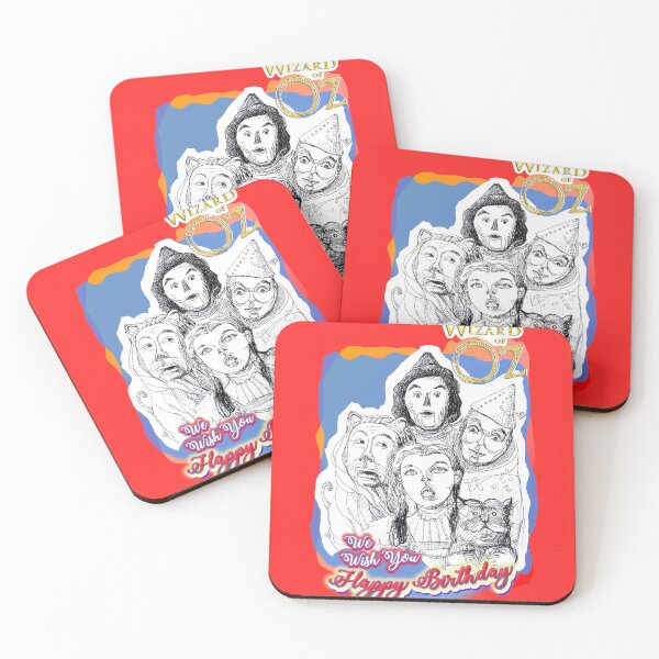 Item preview, Happy Birthday Wish Wizard of OZ Characters (Ink Drawing by ACCI) designed and sold by VanyssaGraphics.