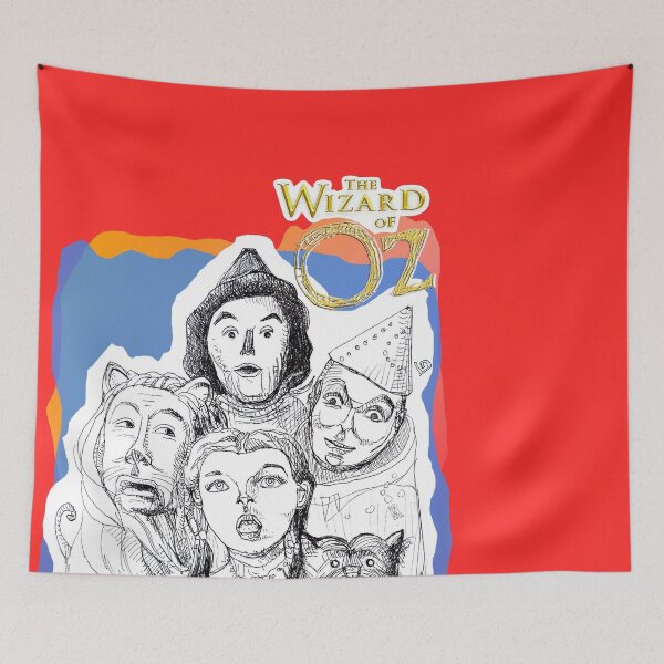 Item preview, Happy Birthday Wish Wizard of OZ Characters (Ink Drawing by ACCI) designed and sold by VanyssaGraphics.