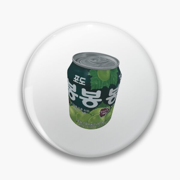 Item preview, Korean Green Grape Soda Can – Vintage Drink Illustration designed and sold by FeedMeLikeUDraw.