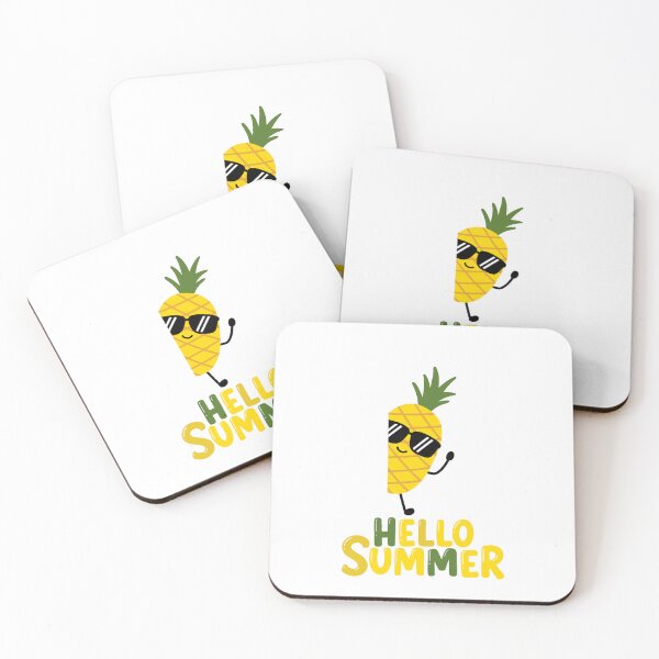 Item preview, Cool Pineapple Hello Summer Cute Tropical Illustration designed and sold by AchraffPrint.