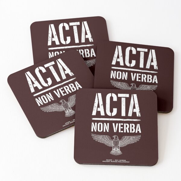 Item preview, Acta Non Verba Latin Stoic - Shirt Deeds Not Words  designed and sold by Raven Studios.