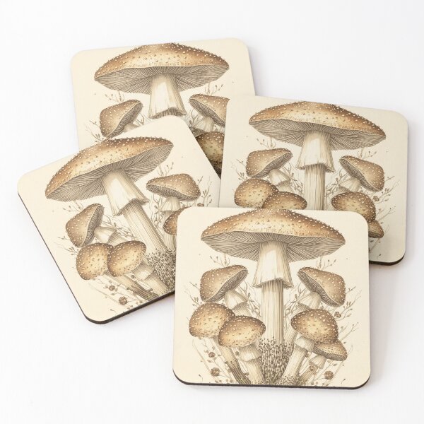 Aperçu de l'œuvre Enchanted Forest Mushroom Cottagecore Art créée et vendue par FredyDesignHub.