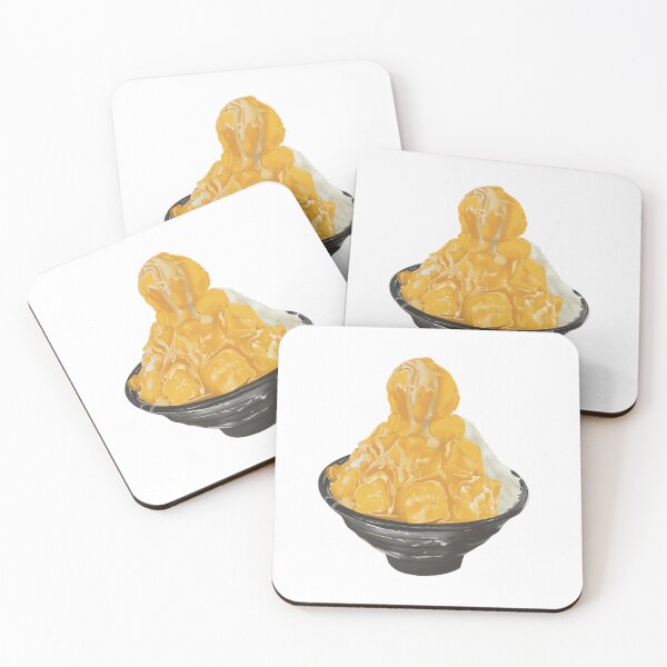 Item preview, Mango Shaved Ice Dessert – Tropical Bingsu Illustration designed and sold by FeedMeLikeUDraw.