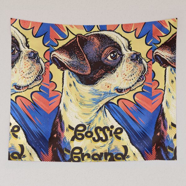 Item preview, Pop Art Illustrated Boston Terrier with Bold Graphic Style Design for Dog Lovers  designed and sold by Bossie Brand Apparel .