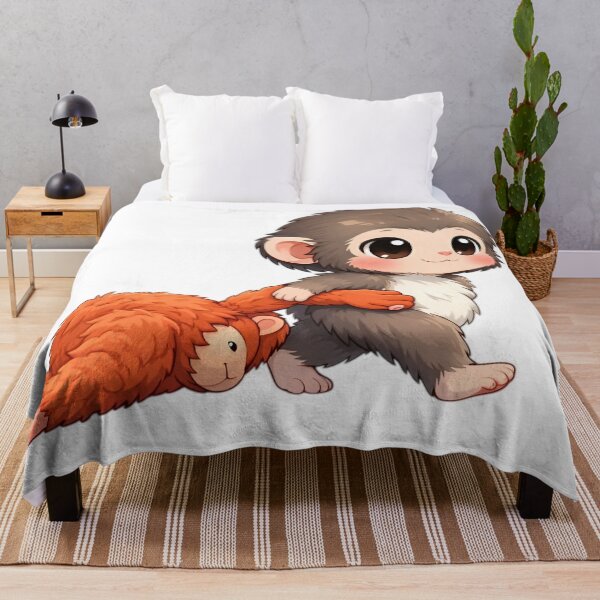Item preview, Punch Monkey Aesthetic – Lonely Cute Monkey Emotional Art designed and sold by Dyan4.