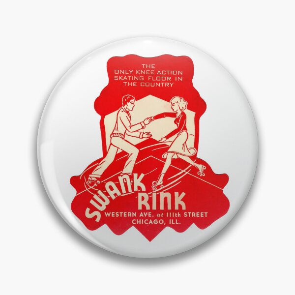 Item preview, Swank Rink Chicago Illinois Roller Skating Rink Sticker Decal Label designed and sold by tislord.