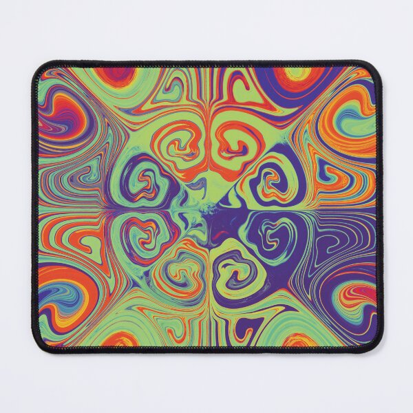 Item preview, mandala art orange purple green designed and sold by Feral Lines Studio .