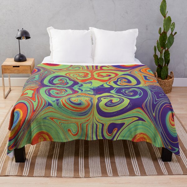 Item preview, mandala art orange purple green designed and sold by Feral Lines Studio .