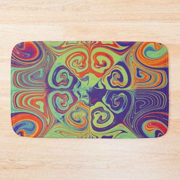 Item preview, mandala art orange purple green designed and sold by Feral Lines Studio .