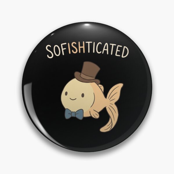 Item preview, Sofishticated - Funny Goldfish Pun designed and sold by TinyJoy Studio.