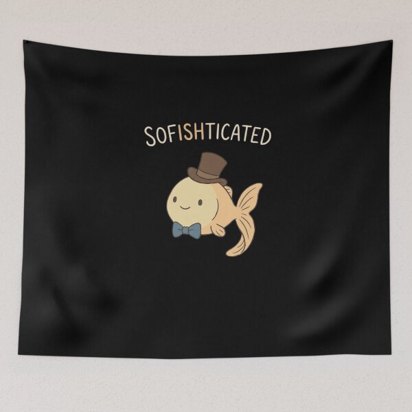 Item preview, Sofishticated - Funny Goldfish Pun designed and sold by TinyJoy Studio.