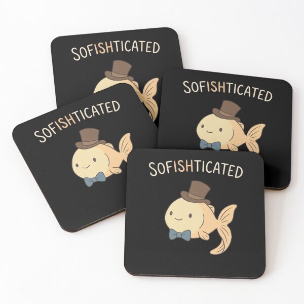 Item preview, Sofishticated - Funny Goldfish Pun designed and sold by TinyJoy Studio.