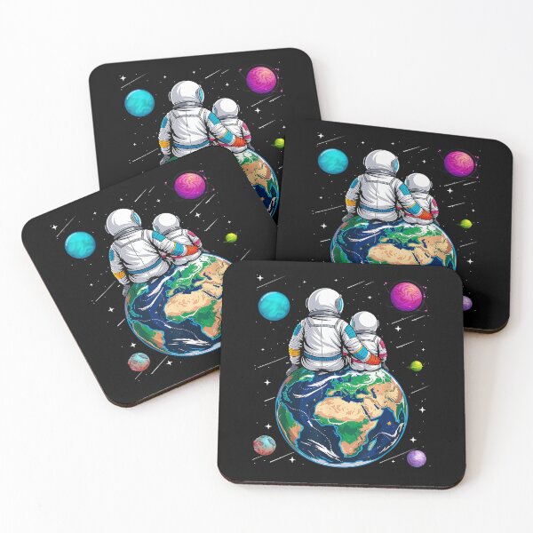 Item preview, Moon And Astronaut Dad Baby Space Science Astronomy Lover Fathers Day designed and sold by phoebelevine.